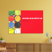 Baseball-Anmeldeboard für die Retro-Leinwand Leinwanddruck (Insitu (Wohnzimmer))