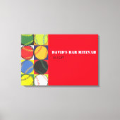 Baseball-Anmeldeboard für die Retro-Leinwand Leinwanddruck (Vorderseite)