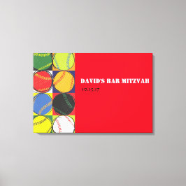 Baseball-Anmeldeboard für die Retro-Leinwand Leinwanddruck