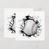 Baseball Apparel - Baseball Einladung (Vorne/Hinten)