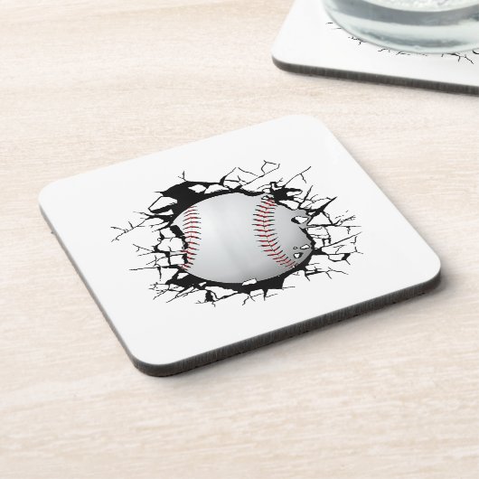 Baseball Apparel - Baseball Getränkeuntersetzer (Linke Seite)