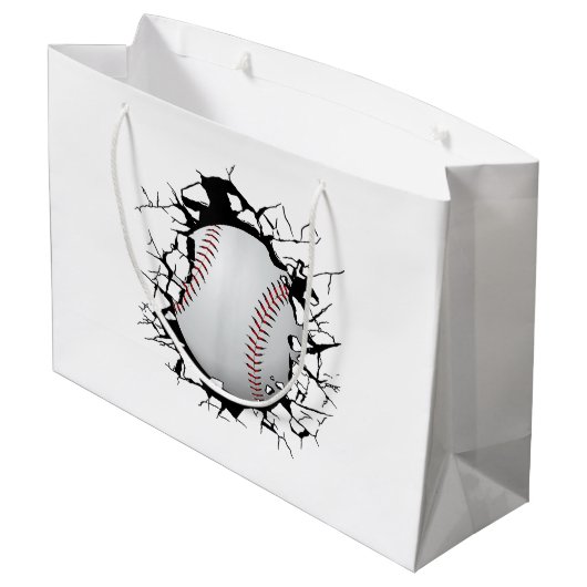 Baseball Apparel - Baseball Große Geschenktüte (Rückseite Schrägansicht)