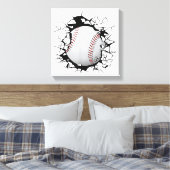 Baseball Apparel - Baseball Leinwanddruck (Insitu (Schlafzimmer))