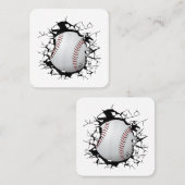 Baseball Apparel - Baseball Quadratische Visitenkarte (Vorne/Hinten)