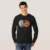 Baseball Apple Pie American Flag July 4th USA Men T-Shirt (Vorne ganz)