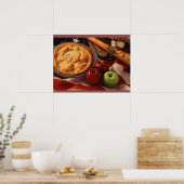 BASEBALL APPLE PIE ART POSTER (Küche)