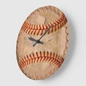 Baseball Apple Pie Große Wanduhr (Winkel)