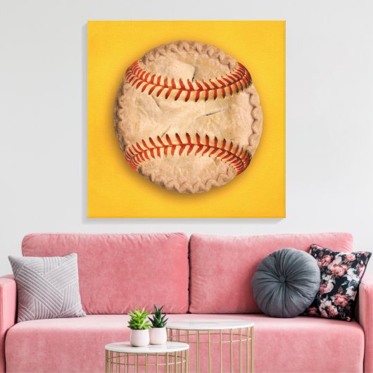 Baseball Apple Pie Leinwanddruck (Insitu (Wohnzimmer))
