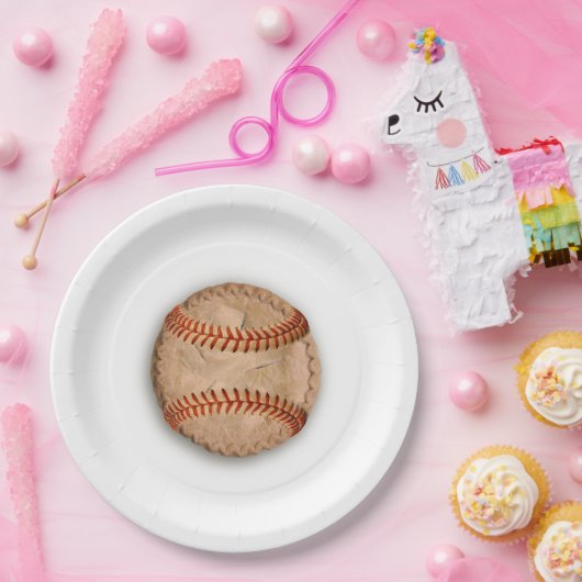 Baseball Apple Pie Pappteller (Party)