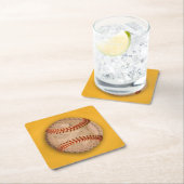 Baseball Apple Pie Rechteckiger Pappuntersetzer (Vor Ort)
