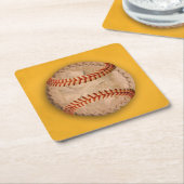 Baseball Apple Pie Rechteckiger Pappuntersetzer (angewinkelt)