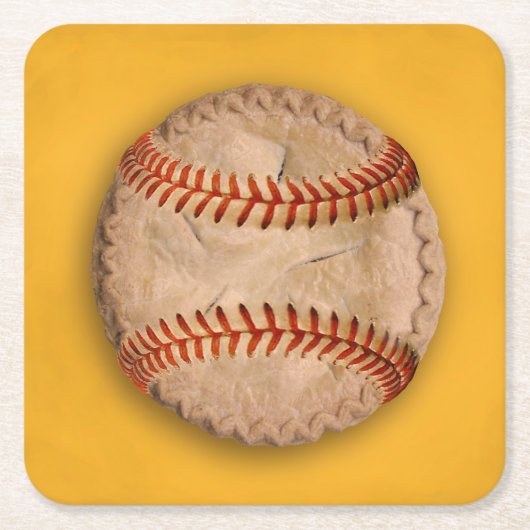 Baseball Apple Pie Rechteckiger Pappuntersetzer (Vorderseite)