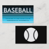 BASEBALL aqua swatch Visitenkarte (Vorne/Hinten)