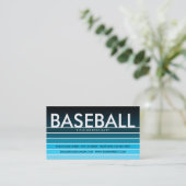BASEBALL aqua swatch Visitenkarte (Stehend Vorderseite)