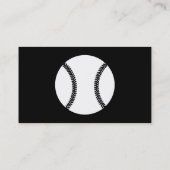 BASEBALL aqua swatch Visitenkarte (Rückseite)