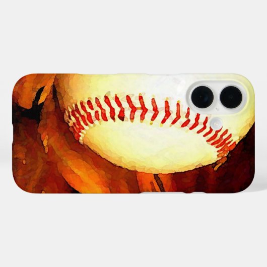 Baseball Art Case-Mate iPhone Hülle (Rückseite (Horizontal))