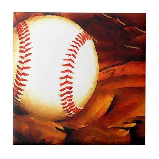 Baseball Art Fliese (Vorderseite)