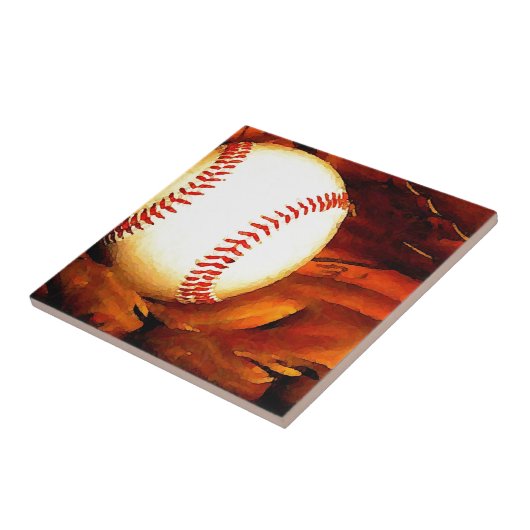 Baseball Art Fliese (Seite)