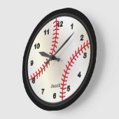 Baseball-Art Große Wanduhr (Winkel)