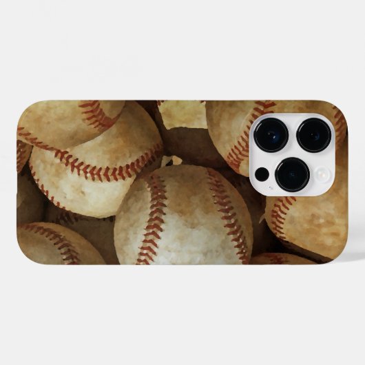Baseball Art iPhone Case-Mate iPhone Hülle (Rückseite (Horizontal))