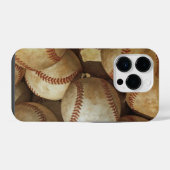 Baseball Art iPhone Hülle (Rückseite (Horizontal))