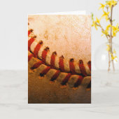 Baseball Art Karte (Gelbe Blume)