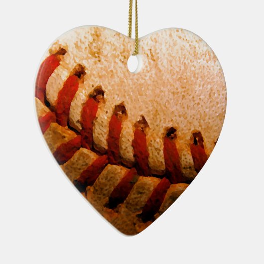 Baseball Art Keramik Ornament (Rechts)