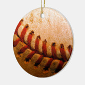 Baseball Art Keramik Ornament (Links)