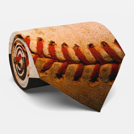 Baseball Art Krawatte (Gerollt)