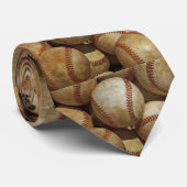 Baseball Art Neck Wear Krawatte (Gerollt)