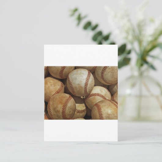 Baseball Art Postkarte (Stehend Vorderseite)