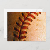 Baseball Art Postkarte (Vorne/Hinten)