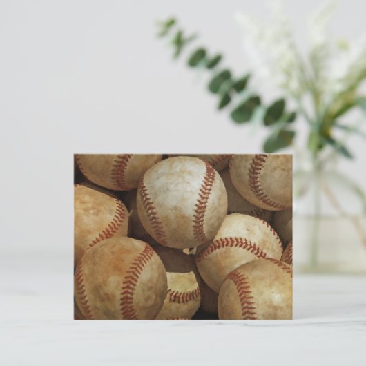 Baseball Art Postkarte (Stehend Vorderseite)
