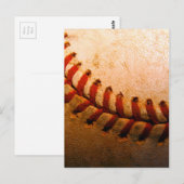 Baseball Art Postkarte (Vorne/Hinten)