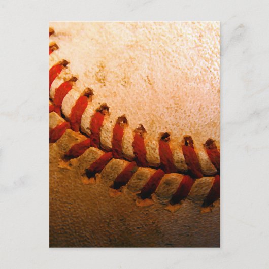 Baseball Art Postkarte (Vorderseite)