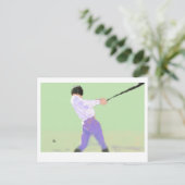 Baseball Art Postkarte (Stehend Vorderseite)