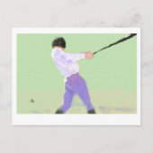 Baseball Art Postkarte (Vorderseite)