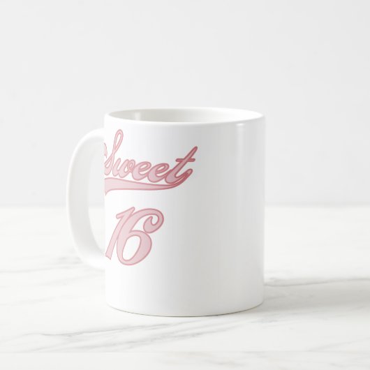 Baseball-Art-Rosa-Bonbon 16 Kaffeetasse (Vorderseite Links)