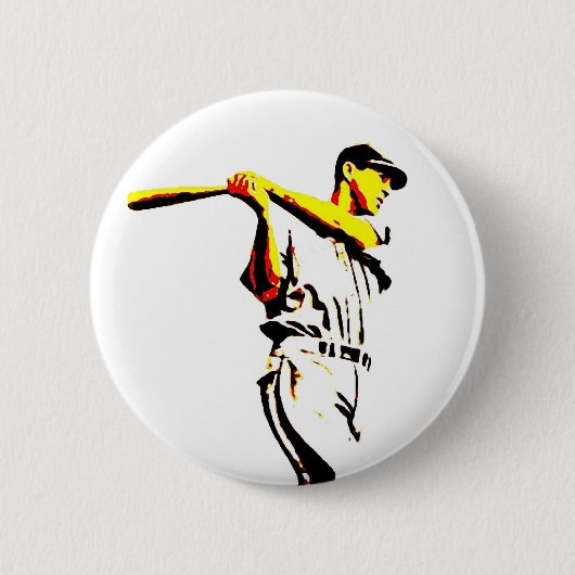 Baseball Artwork - Baseball Player Button (Vorderseite)