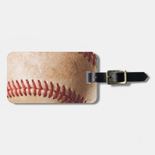 Baseball-Artwork-Gepäckmarke Gepäckanhänger (Vorderseite horizontal)