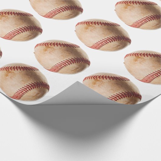 Baseball Artwork Geschenkpapier (Ecke)