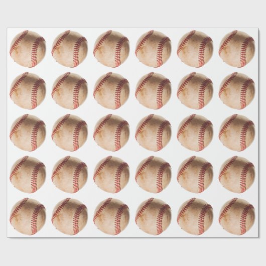 Baseball Artwork Geschenkpapier (Flach)