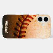 Baseball Artwork Ihren Namen benutzerdefiniert Case-Mate iPhone Hülle (Rückseite (Horizontal))