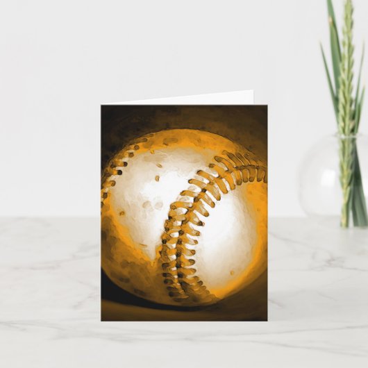 Baseball Artwork Karte (Vorderseite)