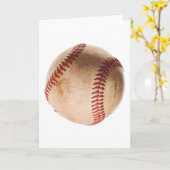 Baseball Artwork Karte (Gelbe Blume)