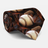 Baseball Artwork-Krawatte Krawatte (Gerollt)