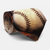 Baseball Artwork-Krawatte Krawatte (Gerollt)