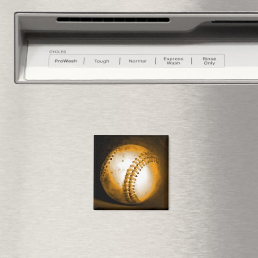 Baseball Artwork Magnet (In Situ (Geschirrspüler))