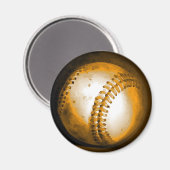 Baseball Artwork Magnet (Vorderseite/Rückseite)