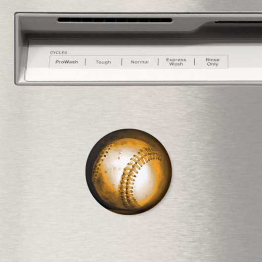 Baseball Artwork Magnet (In Situ (Geschirrspüler))